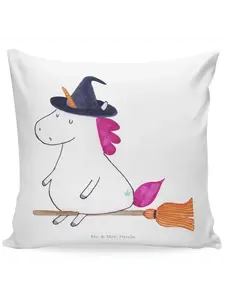 Подушка Mr & Mrs Panda 40x40 Einhorn Hexe, белый