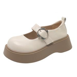 NX DOUGHNUT Мэри Джейн туфли женские черно-бежевые бежевые, цвет Beige