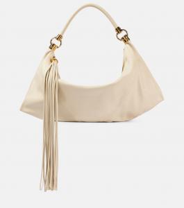 Сумка через плечо Foulard Medium из кожи Chloé, Sweet Beige