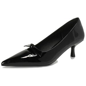 Женские туфли на тонком каблуке и высоком каблуке City camel, Black