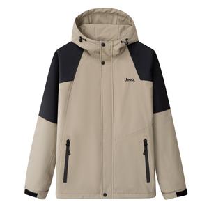 Стеганая куртка мужская Jeep, цвет Apricot/Black