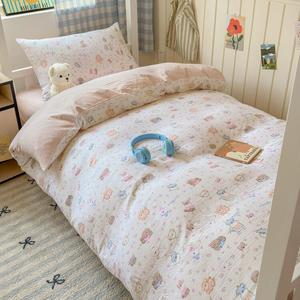 LUOLAI HOME Комплект постельного белья на 1,5-спальную кровать, 4 предмета, пододеяльник 180×220 см, ткань класса A, мягкая, приятная к телу, устойчивая к пиллингу, цвет Adorable Puppy Huahua