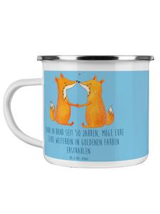 Кофейная кружка на 50-ю годовщину свадьбы, золотую годовщину свадьбы... небесно-голубого цвета Mr. & Mrs. Panda