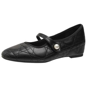 Туфли Мэри Джейн на плоской подошве женские City camel, Black