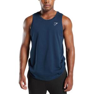 CREST TANK Майка мужская GYMSHARK, синий