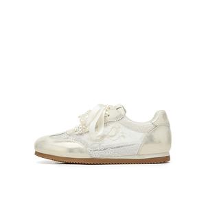 DAPHNE Женские устойчивые к истиранию низкие кеды Gold, цвет Gold