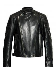 Кожаная куртка Balmain, черный