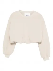 Укороченный свитшот Miss Grant Kids, бежевый