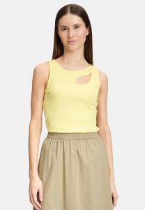 Топ BASIC MIT RUNDHALSAUSSCHNITT Cartoon, светло-желтый