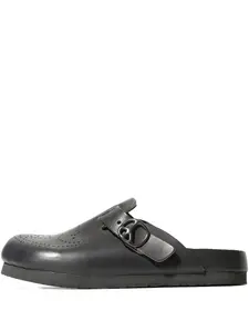 Мюли с перфорированными пряжками Needles, черный