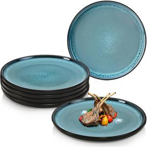 Тарелка обеденная SÄNGER Vigo - 6 teilig, синий - камень - 26 x 2 x 26 см