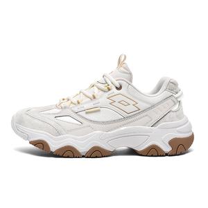 LOTTO Амортизирующие противоскользящие и износостойкие легкие низкие массивные кроссовки женские White Chocolate Mousse, цвет White Chocolate Mousse