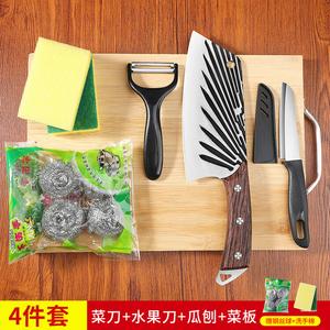 Zwilling Ручная кованая кухонная разделочная доска с ножом для рубки и разделки костей [включает стальную мочалку и губку]