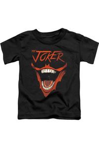 Футболка с коротким рукавом для малышей Batman Joker Bat Laugh Gildan, черный