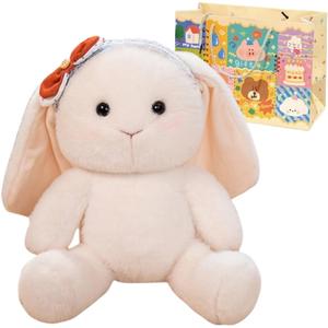 Креативный милый дизайн питомца, коллекция ручной работы, плюшевая кукла, высота 30см Small bubble, Skeleton Rabbit (Hair Band Not Included)+Box 30Cm