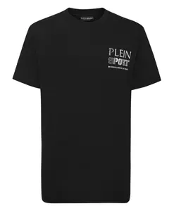 Футболка с круглым вырезом, с изображением тигра Plein Sport, черный