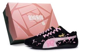 Кроссовки Speedcat Lifestyle унисекс с низким верхом, черный/розовый Puma