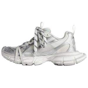 Кроссовки женские толстые низкие серебристые Balenciaga