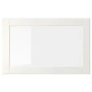 Дверь, белый/стекло, 60x38 см, OSTVIK IKEA