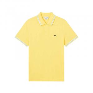 Поло с отделкой LACOSTE, желтый