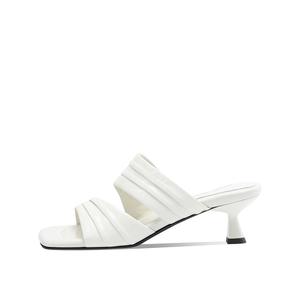 Rosa Bianca Женские тапочки-шлёпанцы экрю с овчиной внутри, цвет Ecru (Sheepskin Lining)