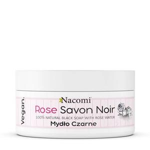 Черное мыло - Роза - 125г - Nacomi