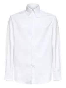 Рубашка с длинными рукавами и пуговицами Brunello Cucinelli, белый