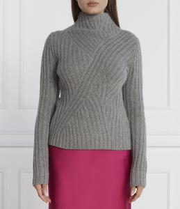 Свитер из шерсти BOSS BLACK Frim Regular Fit, серый