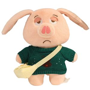 Мягкая и милая трансформирующаяся плюшевая кукла свинка высотой 30 см MLING, зеленый