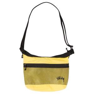 Stussy Кроссбоди из ткани, маленькая сумка через плечо унисекс желтая