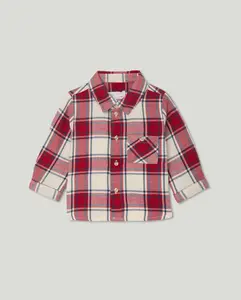 Фланелевая рубашка в клетку для маленького мальчика Baby El Corte Inglés, красный