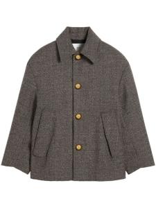 AMI Paris пальто с поясом, коричневый