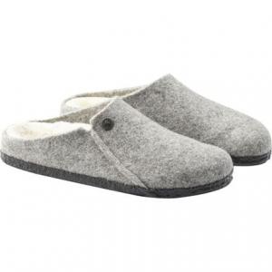 Тапочки Zermatt на овчинной подкладке мужские Birkenstock, цвет Light Gray/Natural Wool