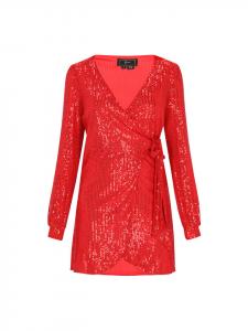 Faina Женское платье красного цвета