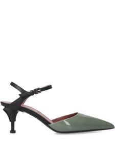 Туфли Premiata 60 мм из кожи, зеленый