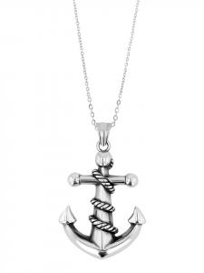 Adeliás Мужской кулон из нержавеющей стали серебристого цвета