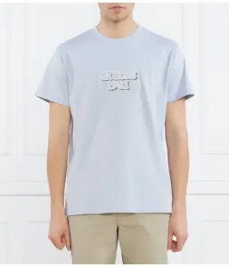 Футболка SS CN GUESS EMBRO BO regular fit Guess Jeans, небесно-голубой