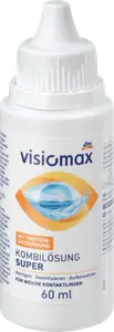 Комбинированный раствор для ухода за контактными линзами Супер 60 мл VISIOMAX