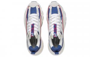 ЛиНининг Комет ЛАЙТ Исин ЛАЙТ Амортизирующие противоскользящие низкие кеды мужские бело-синие, цвет экрю/темно-синий