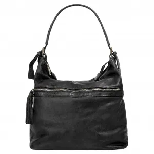 Шоппер Samantha Look, натуральная кожа, производство Италия, черный