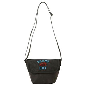 Beams Нейлоновая наплечная сумка через плечо унисекс черная, Black