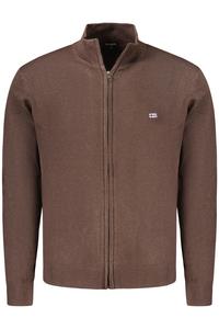 Мужской кардиган Norway 1963 на молнии с логотипом бренда, коричневый