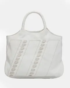 Сумка-шоппер Oceans Diary с деталями из белой кожи Abbacino, белый
