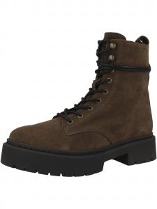 STEVE MADDEN Ботинки на шнуровке 'Gusto' на щиколотку в темно-коричневом цвете