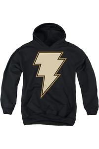 Черный Адам худи с эмблемой на груди для подростков Gildan