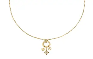LOUIS VUITTON Мои цветущие стразы ожерелье Women's Gold