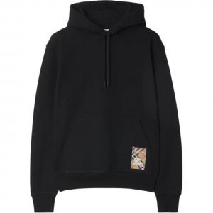 Burberry Хлопковый худи свитшот мужской black
