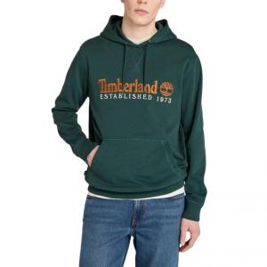 Timberland Мужская толстовка с капюшоном, зеленая, средней толщины