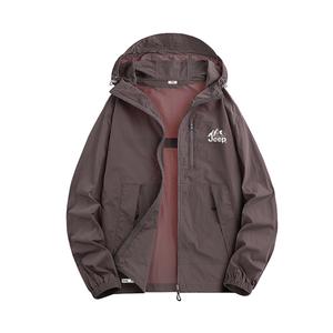 Дышащая и быстросохнущая одежда с UV-защитой и охлаждающим эффектом, унисекс Jeep, темно-коричневый красный