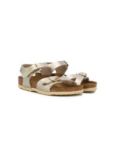 Birkenstock сандалии Rio с эффектом металлик, золотистый